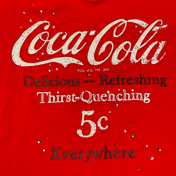 Authentic Coca Cola®️ ladies t-shirt Sz ‘Fit’ Large - Picture 2 of 6